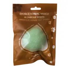 Éponge Konjac à l’argile verte