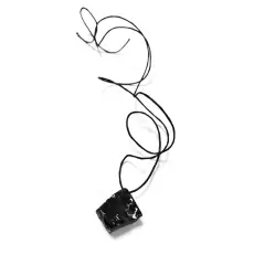 Pendentif de Shungite naturelle argentée