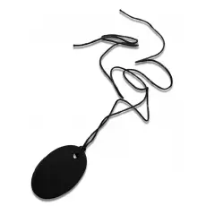 Pendentif de Shungite ovale plate