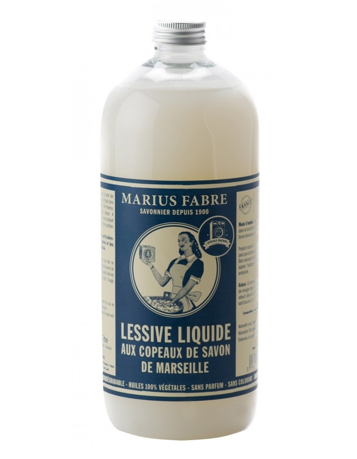 Lessive liquide aux copeaux de savon de Marseille