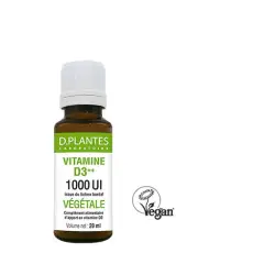 Vitamine D3 ++ 1000 UI Végétale
