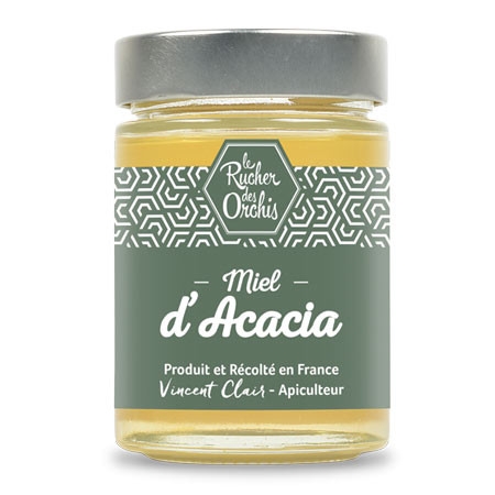 Miel d'Acacia 450 g - Le rucher des orchis