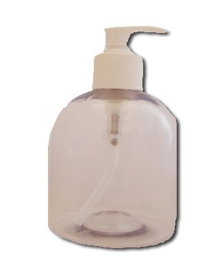 Flacon pompe vide plastique blanc 300 ML