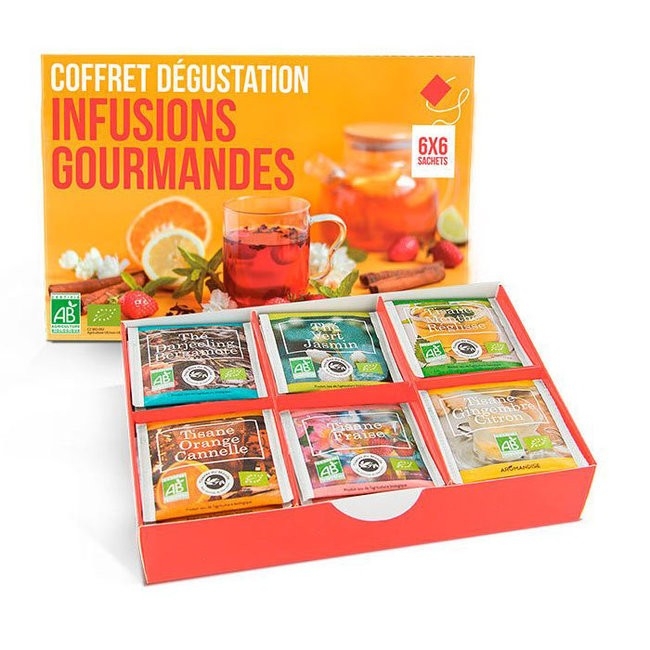 Coffret Dégustation Infusions Gourmandes BIO - Aromandise