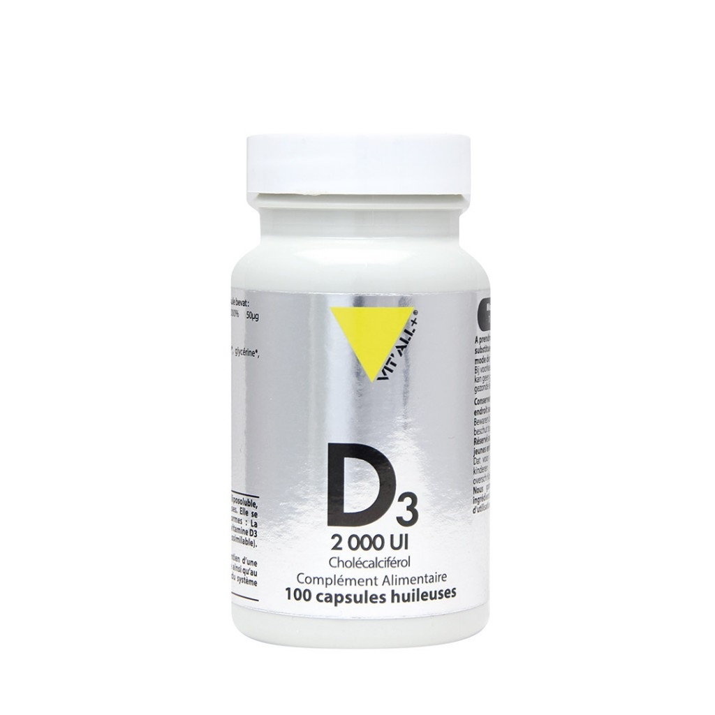 Vitamine D3, 100 capsules 2000 UI