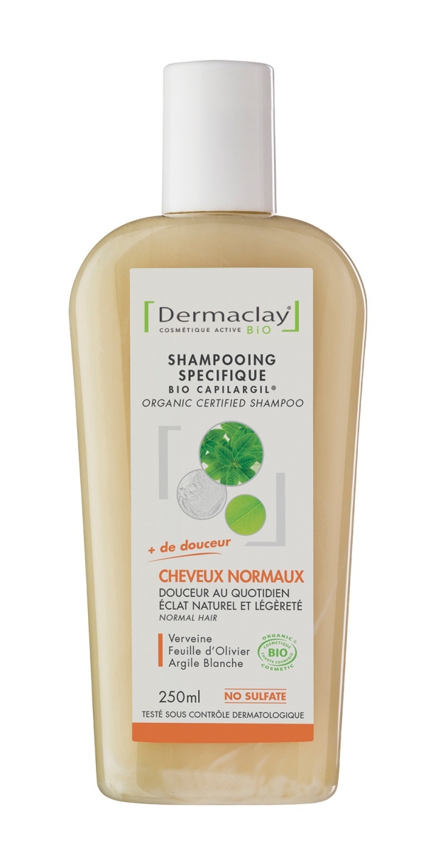 Shampooing BIO spécifique Usage fréquent 250 ml Argile blanche sans sulfates - Shampoing - 