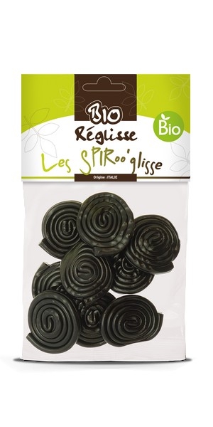 Les Spiroo’glisse BIO (bonbons réglisse)