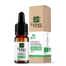 CBD 10% gouttes, Huile BIO au Cannabidiol