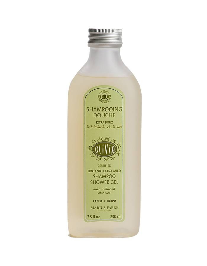 Shampoing douche à l'huile d'olive et à l'aloe vera - Shampooing.