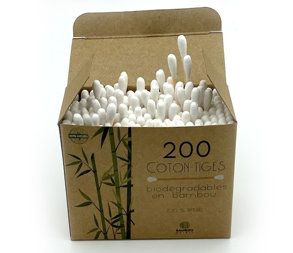 Coton tiges en bambou x 200
