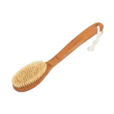 Brosse de bain en bois de bambou avec soies naturelles